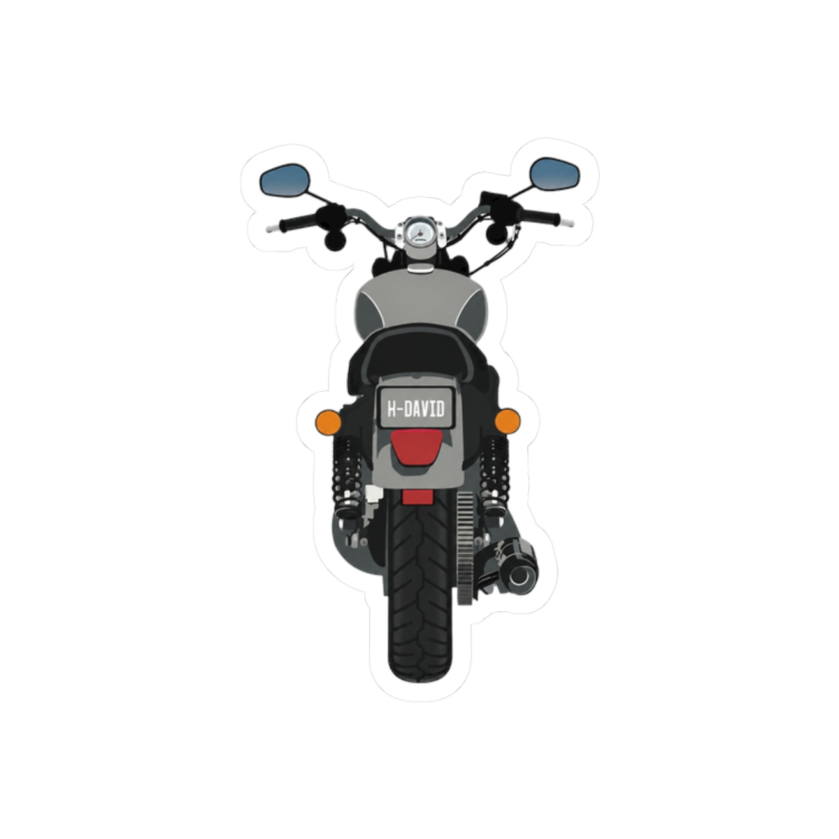 Harley Davidson Sportster Vector Sticker | Bold Vinyl Decal - alternate angle 3, merchandise