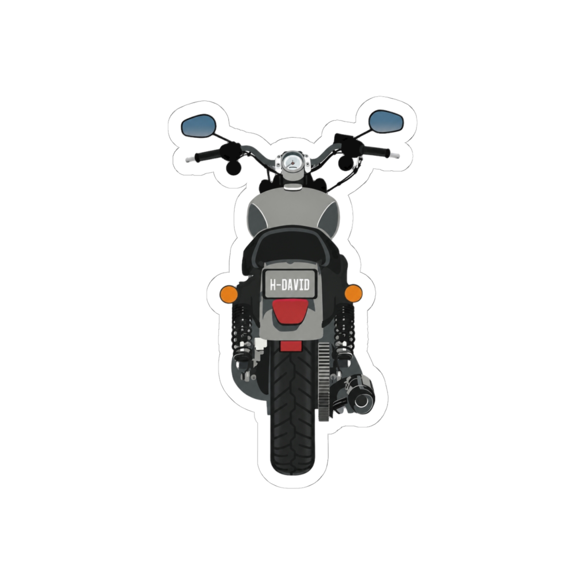 Harley Davidson Sportster Vector Sticker | Bold Vinyl Decal - alternate angle 1, merchandise