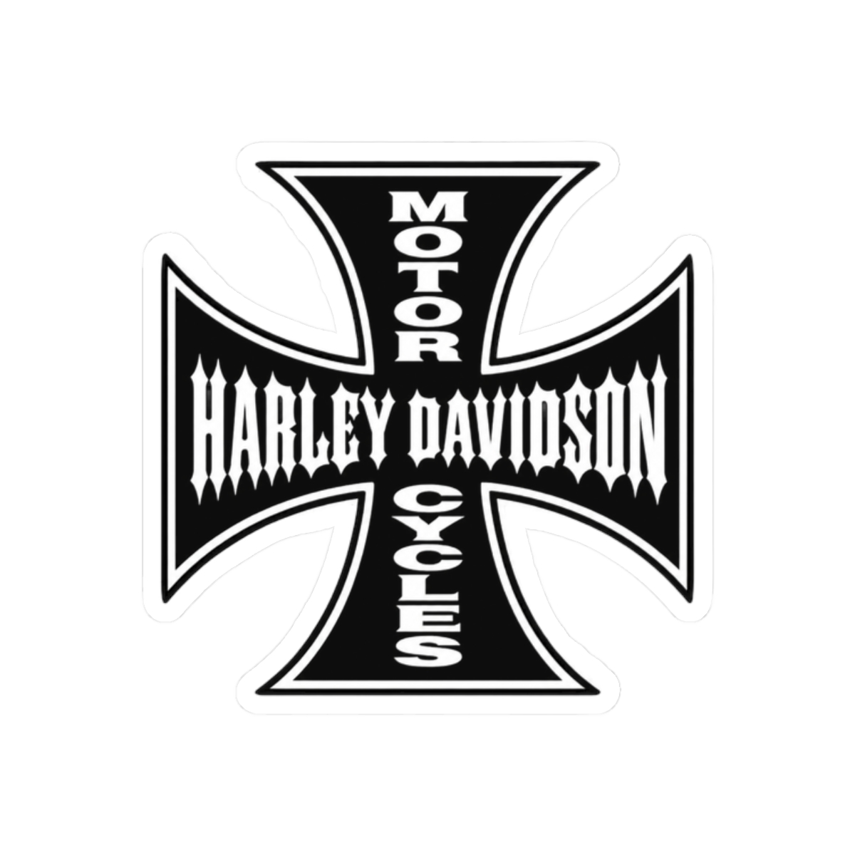 Harley Davidson West Coast Choppers Inspired Bold Graphic Sticker - alternate angle 3, merchandise