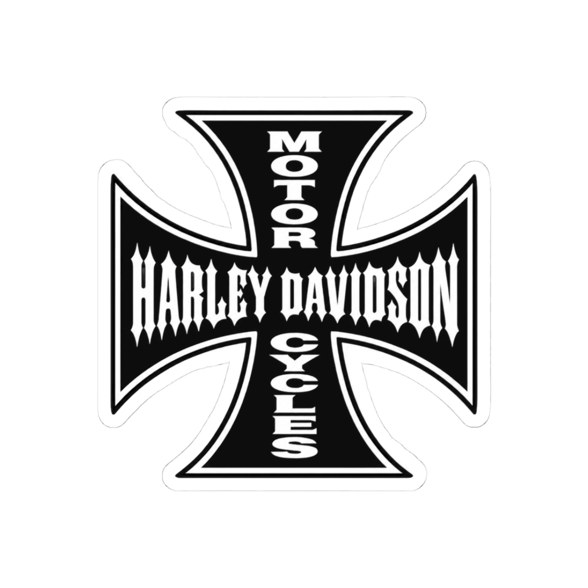 Harley Davidson West Coast Choppers Inspired Bold Graphic Sticker